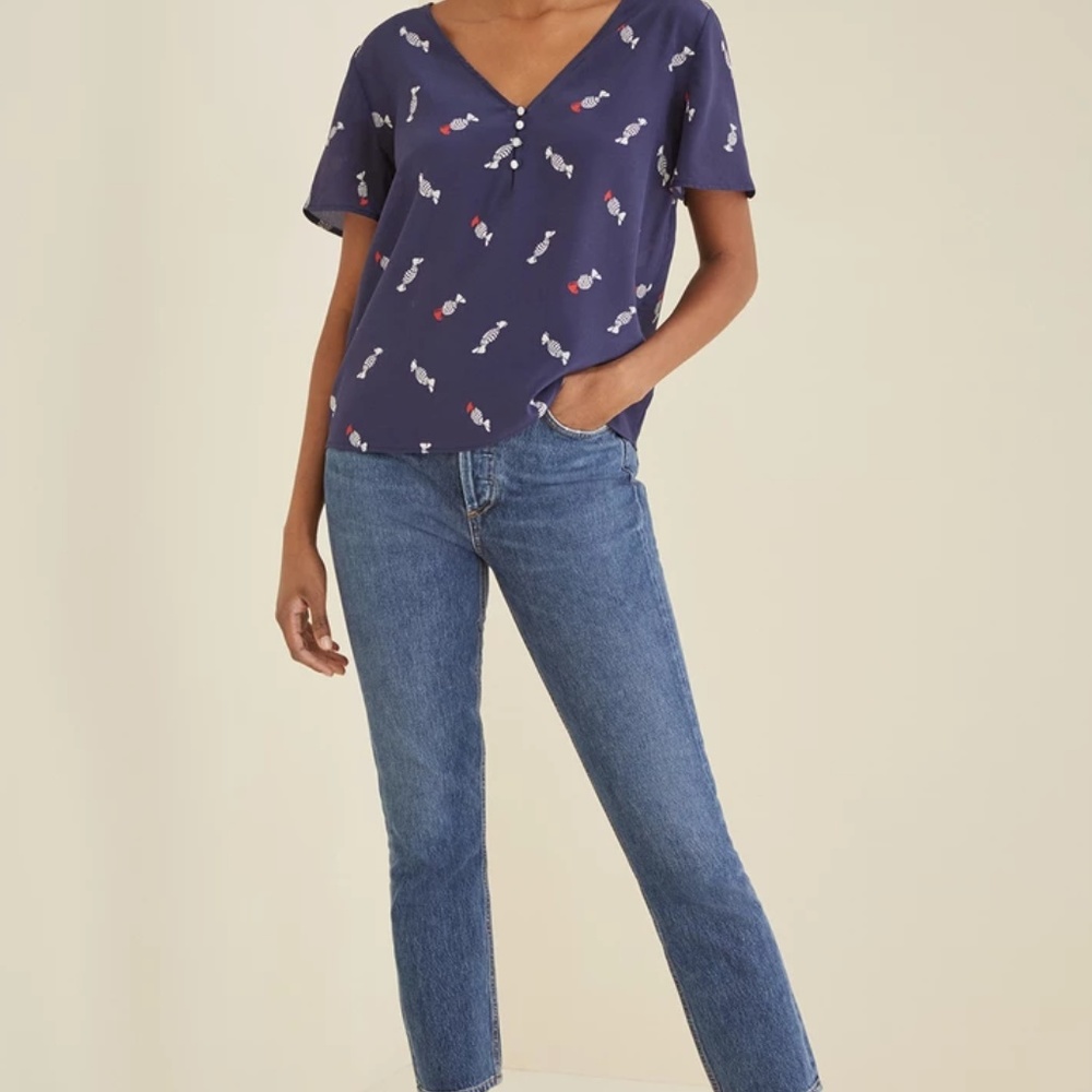 SOLD! Amour Vert Candeza Blouse in Candy